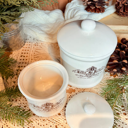 Lavender porcelain pot