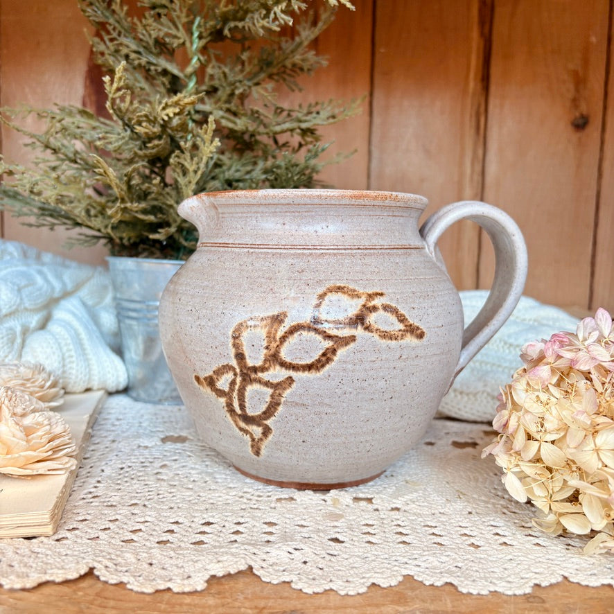 Stoneware pitcher