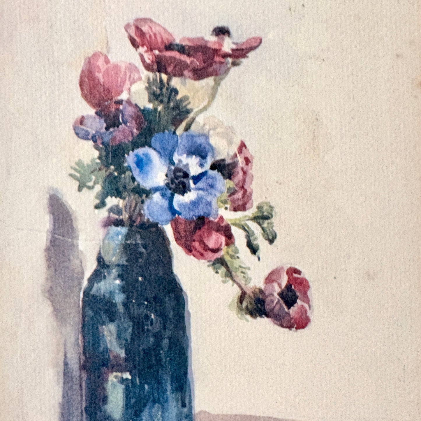 Cadre vintage avec impression sur papier beaux-arts - Le vase