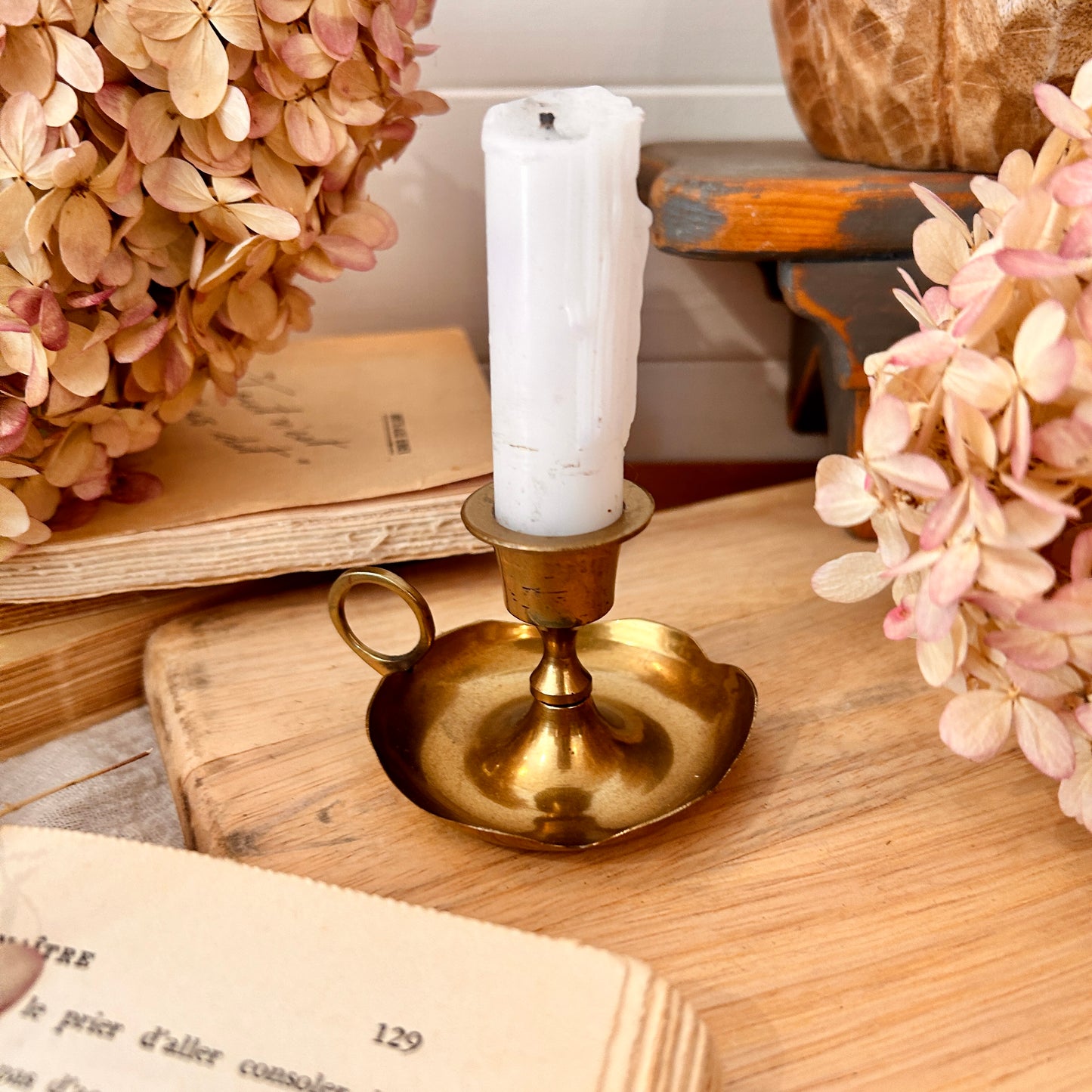 Brass candle holder