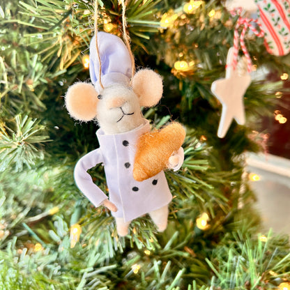 Christmas ornament - Baker mouse