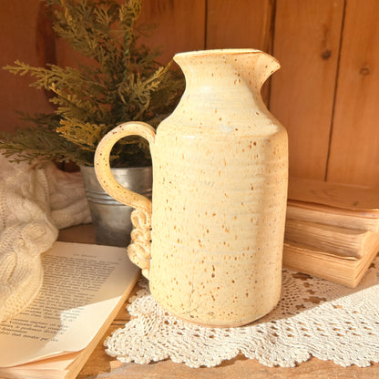 Large stoneware pitcher