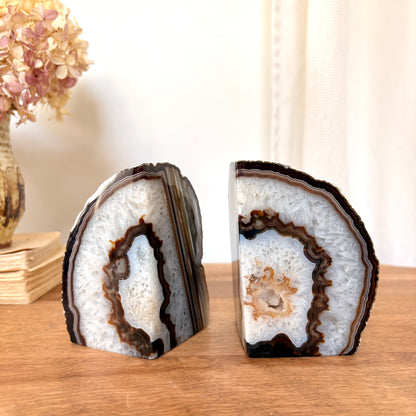 Agate bookend