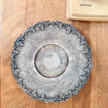 Assiette plaquée argent - Sheffield reproduction