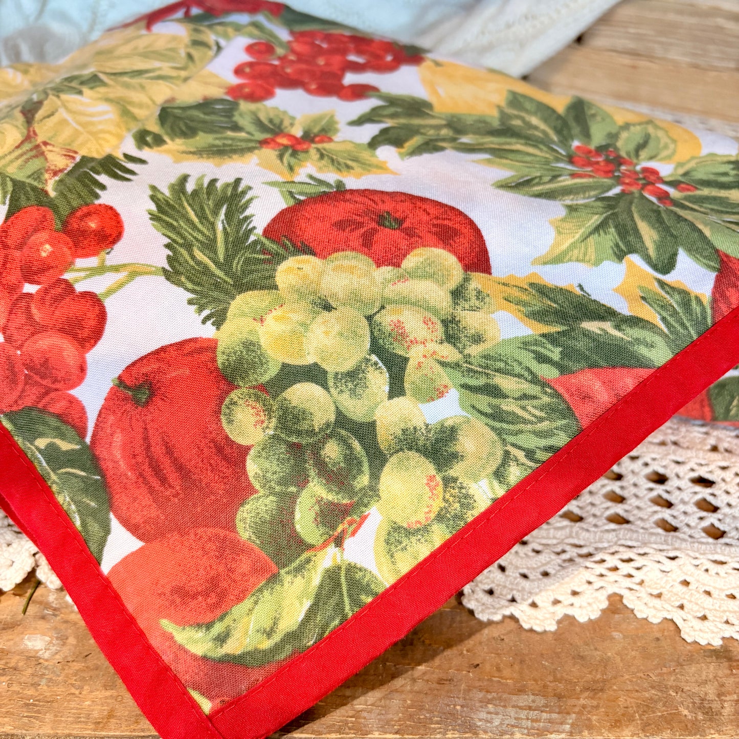 Nappe festive - poinsettia