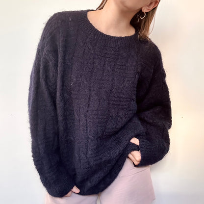 Navy wool sweater