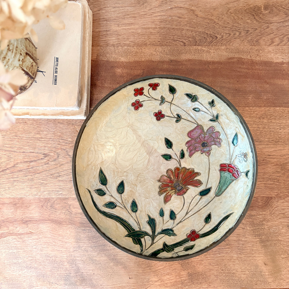 Brass Bowl - Peacocks