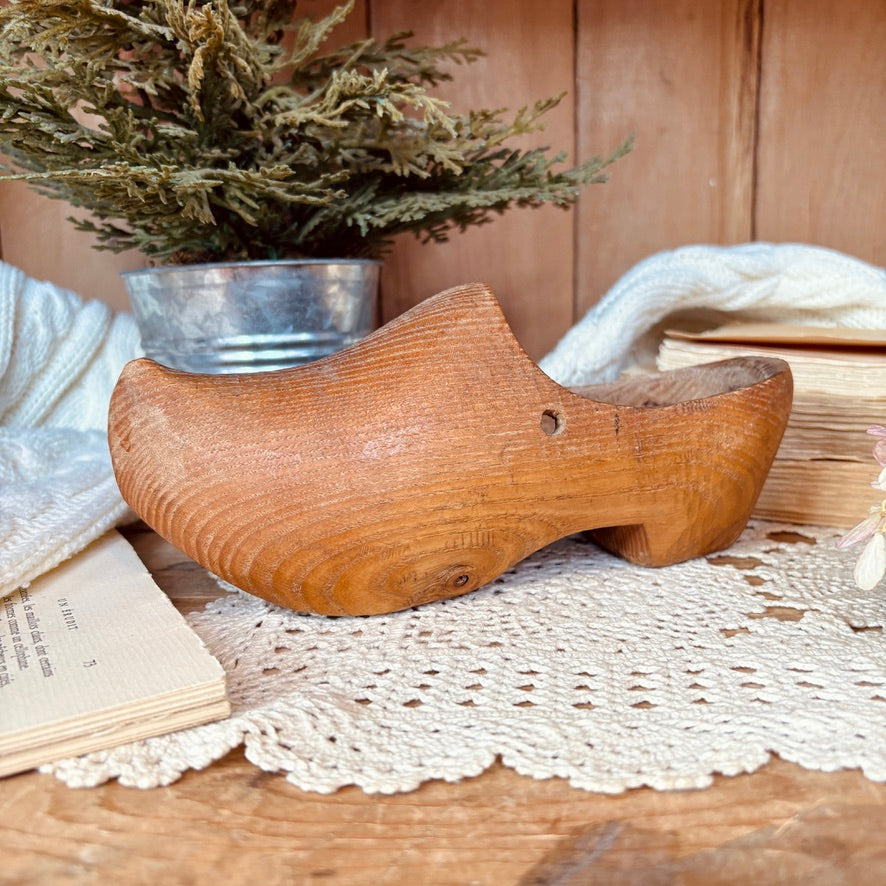 Vintage wooden clog