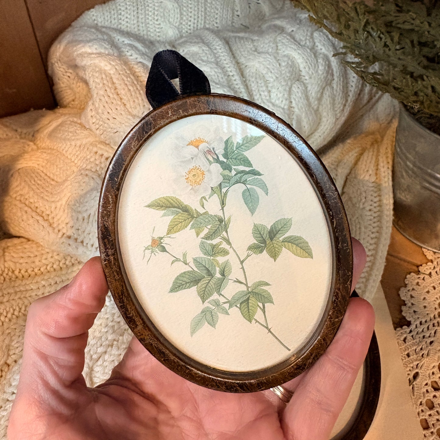 Duo de cadres ovales