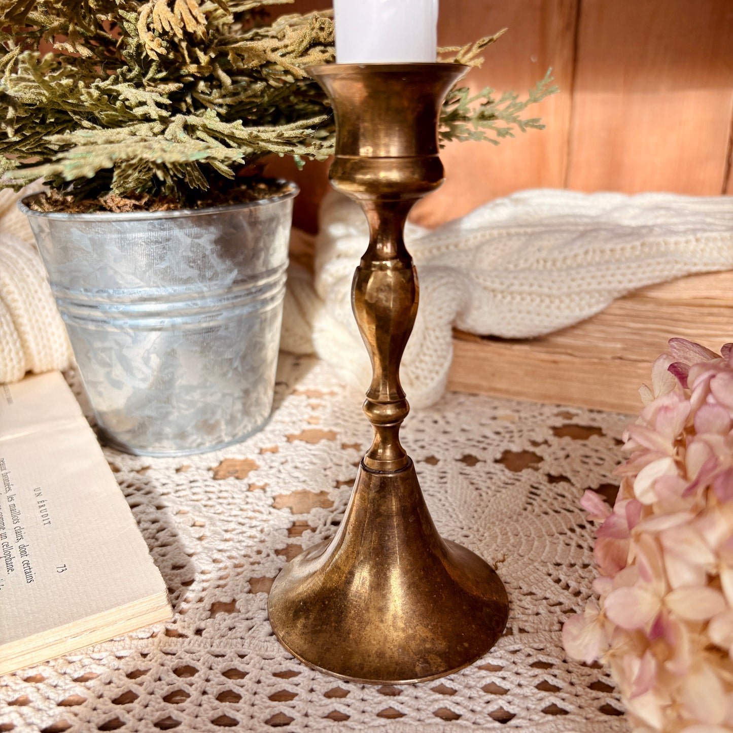 Bougeoir en laiton