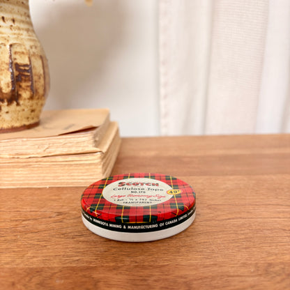 Boîte Scotch vintage en métal lithographié