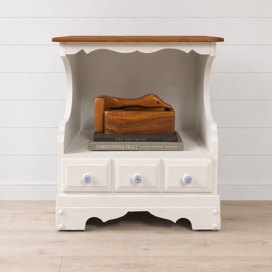 Light grey bedside table