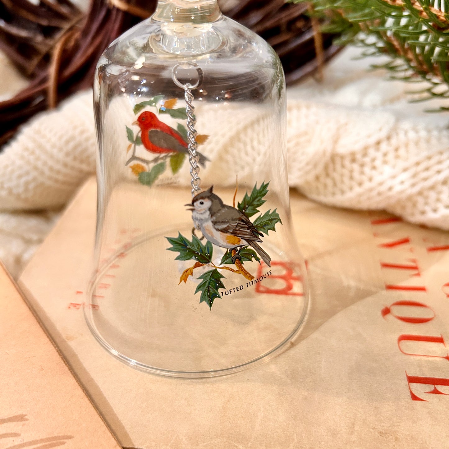 Clochette de Noël en verre