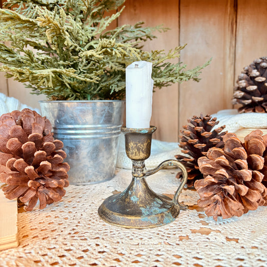 Bougeoir en laiton italien