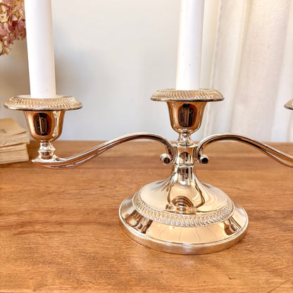 Candélabre plaqué argent