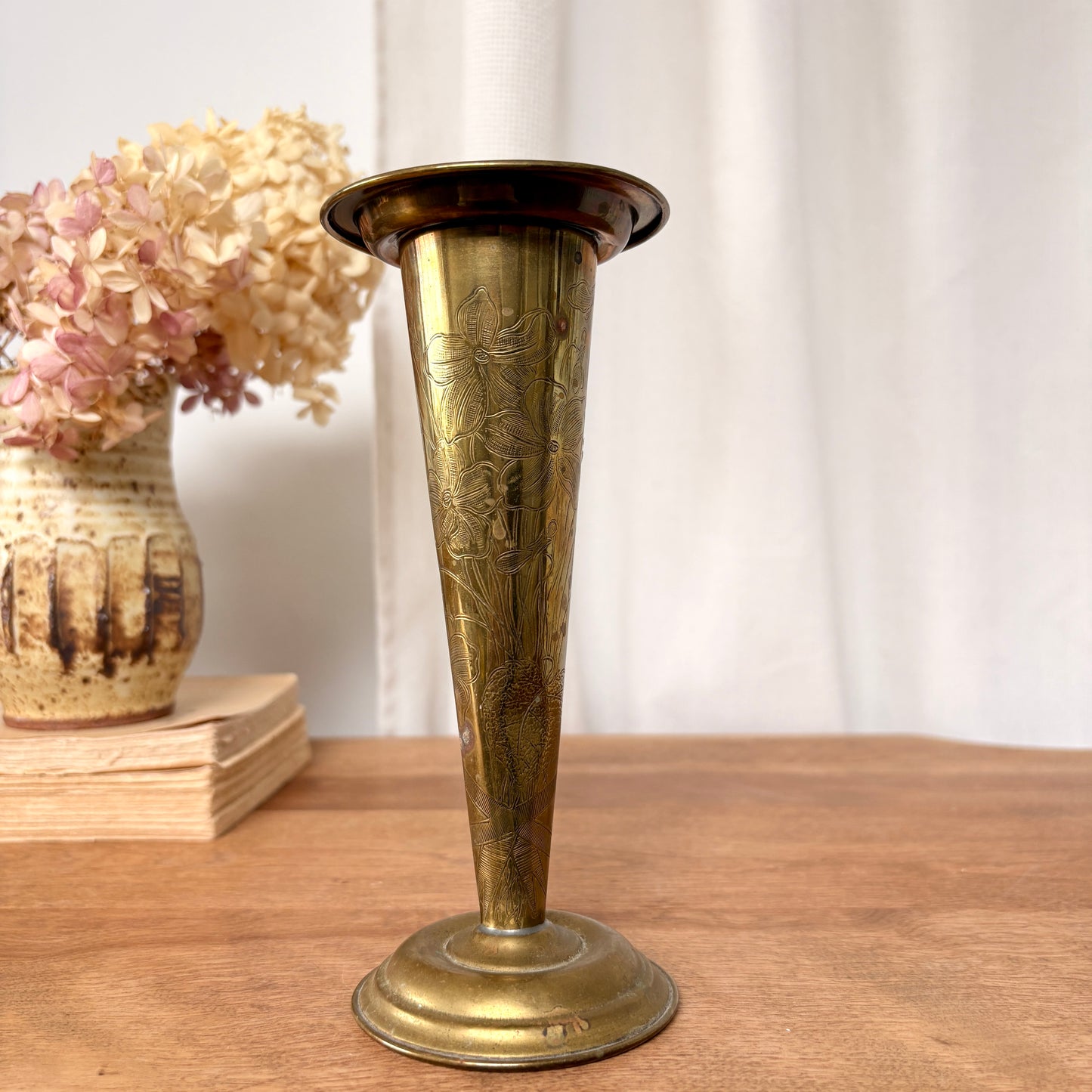 Vase Trompette en laiton