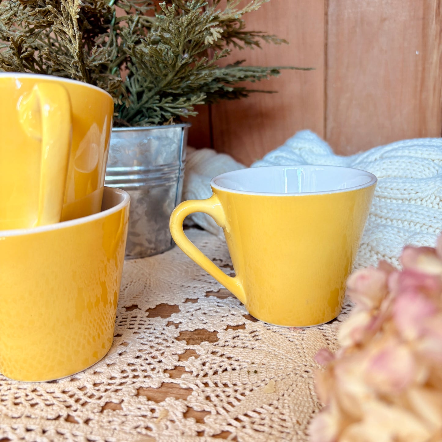 Bright yellow mug