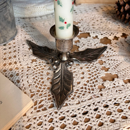 Bougeoir - feuille de gui