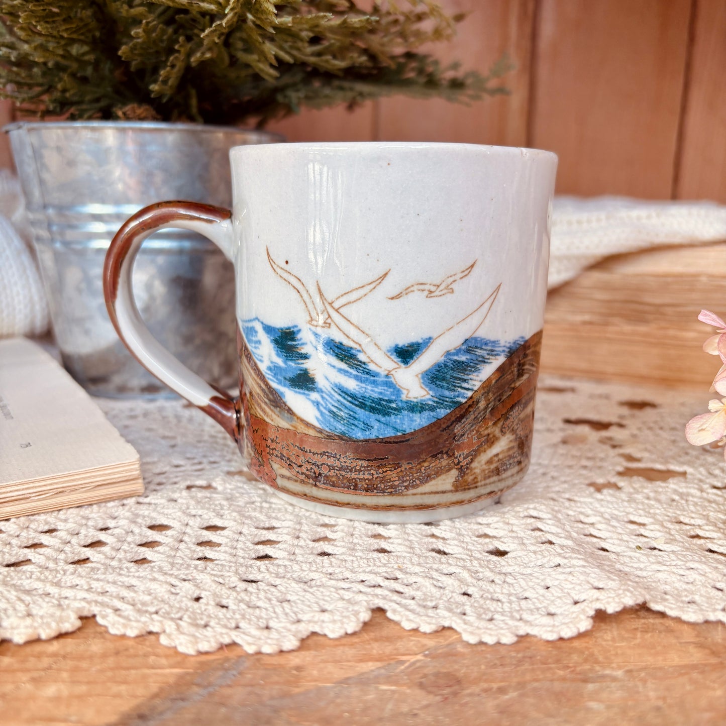 Tasse oiseau vintage