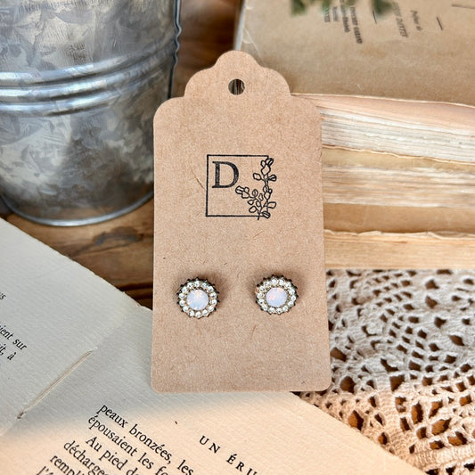 Boucles d'oreilles opale