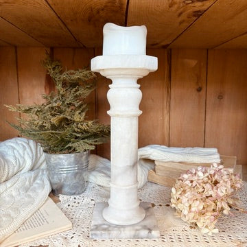 Marble candle holder