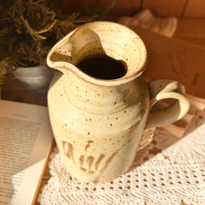 Large stoneware pitcher