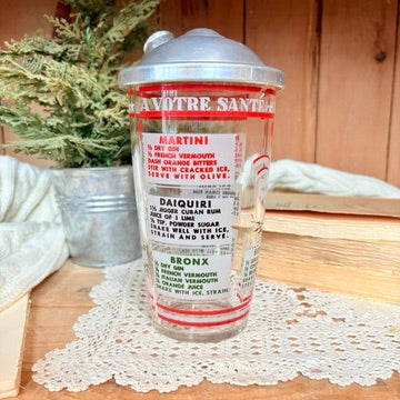 Art Deco glass shaker