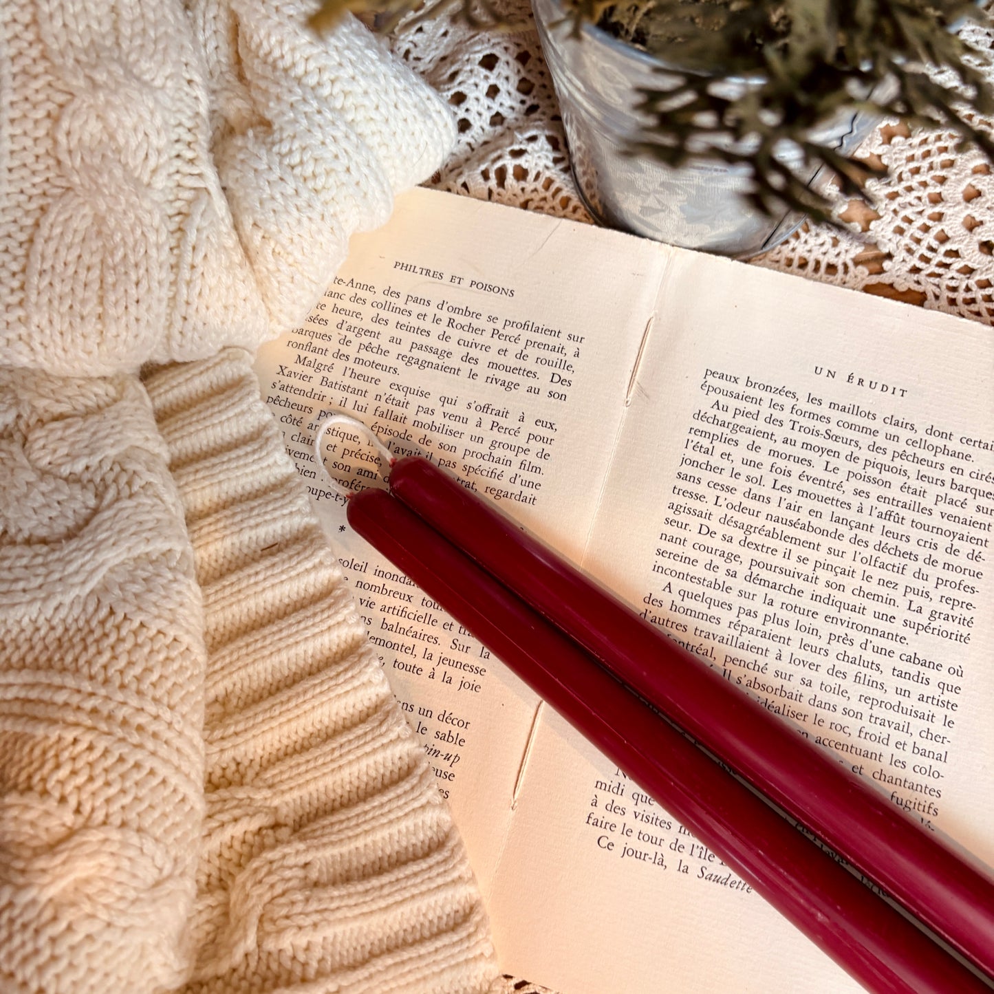 Duo de chandelles en cire d'abeille - Bourgogne