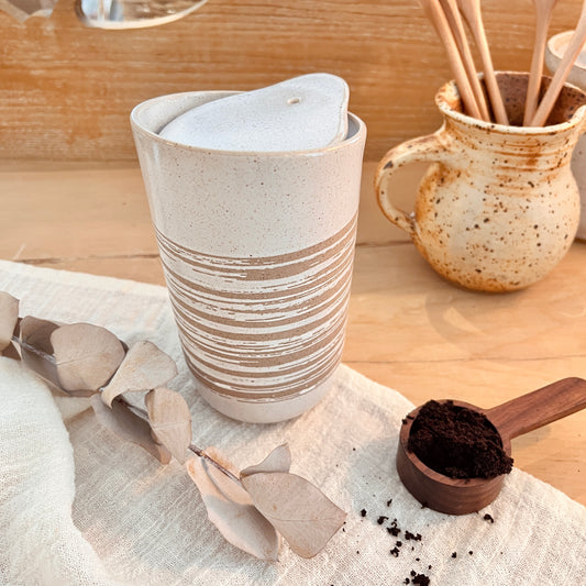 Reusable ceramic mug - Mona
