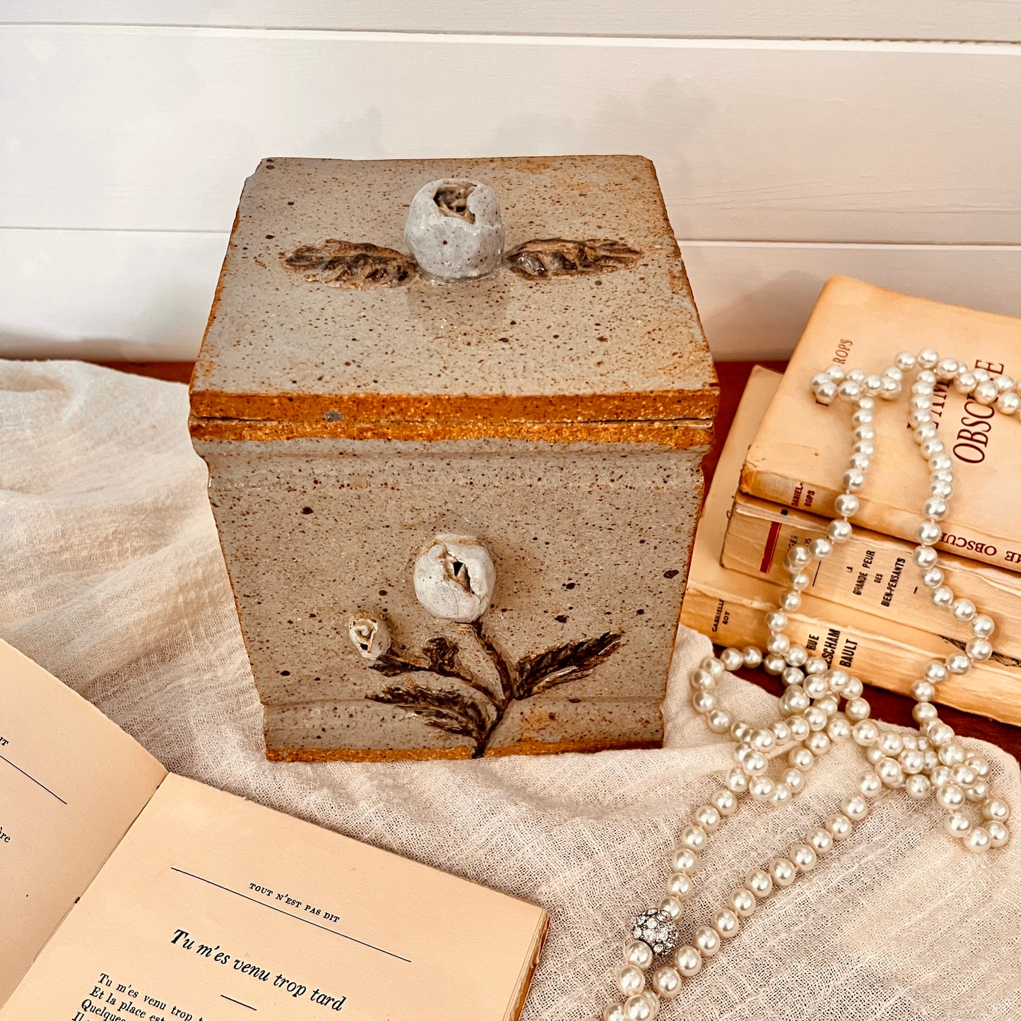 Vintage sandstone box