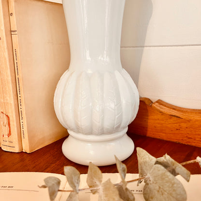 Vase en milk glass vintage