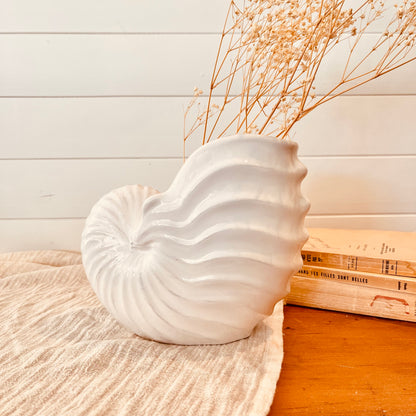 Vintage shell vase