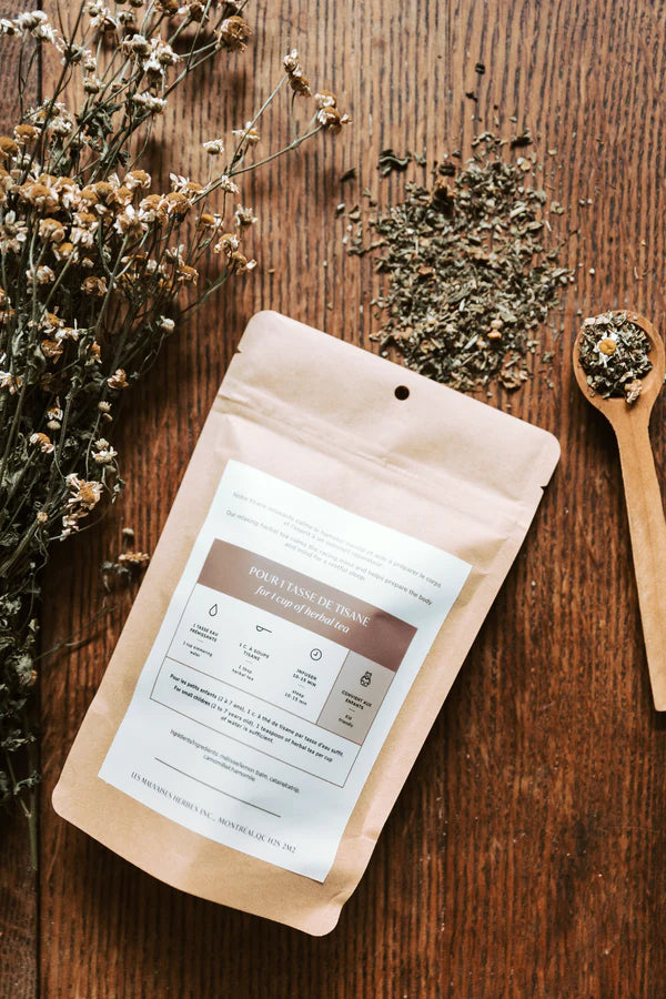Toning herbal tea - Holy basil and oats